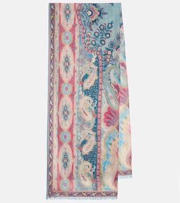 Etro Printed cashmere scarf