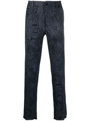 ETRO printed cotton trousers - Blue
