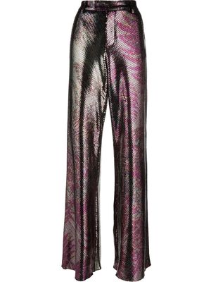 ETRO printed micro plates palazzo trousers - Pink