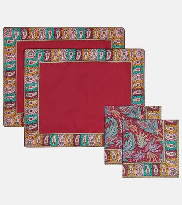 Etro Set of 2 placemats and napkins
