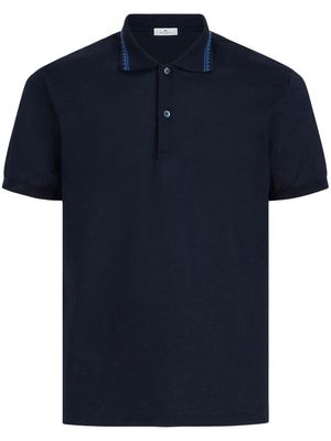 ETRO short-sleeve polo shirt - Blue