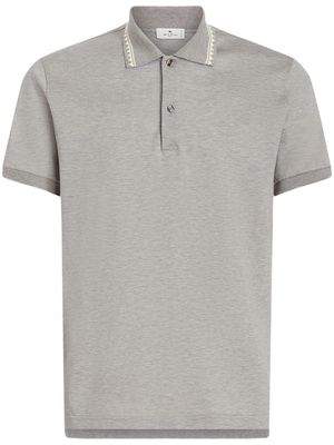 ETRO short-sleeve polo shirt - Grey