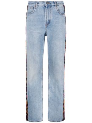 ETRO side-panel straight-leg jeans - Blue