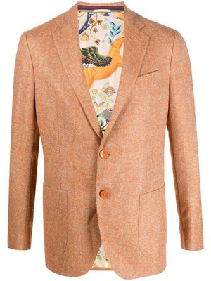 ETRO single-breasted blazer jacket - Orange
