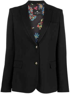 ETRO single-breasted tailored blazer - Black