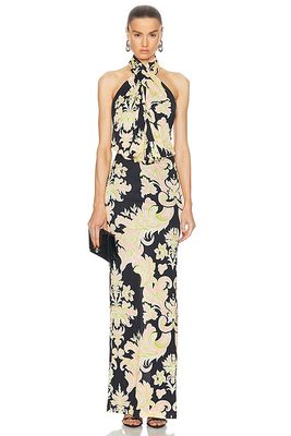 Etro Sleeveless Dress in Black,Pink