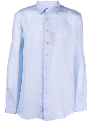 ETRO slim-cut button-down shirt - Blue