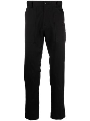 ETRO slim-cut cotton trousers - Black