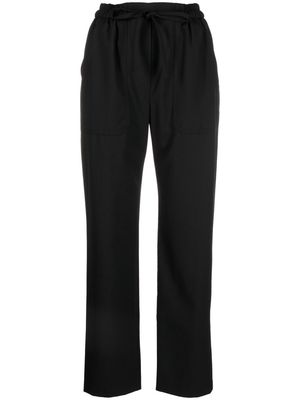 ETRO slim-fit tie-fastening trousers - Black