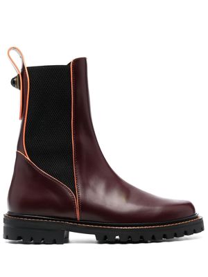 ETRO stone-embellished Chelsea boots - Red
