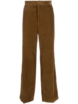 ETRO straight-leg corduroy trousers - Brown
