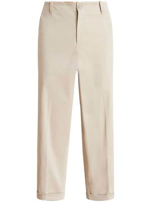 ETRO straight-leg cropped trousers - Neutrals