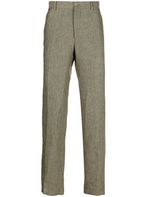 ETRO straight-leg tailored trousers - Green