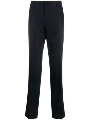 ETRO straight-leg virgin-wool tailored trousers - Blue