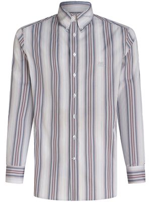 ETRO stripe-pattern cotton shirt - White