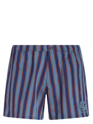 ETRO stripe-print swim shorts - Blue