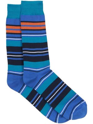 ETRO striped knit socks - Blue