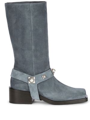 ETRO stud-embellished detail boots - Blue