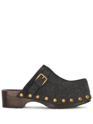 ETRO Studded Street Style wool sandals - Grey