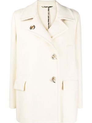 ETRO T-bar wool jacket - White
