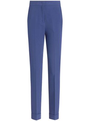 ETRO tailored cady cigarette trousers - Blue