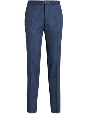 ETRO tailored tapered-leg trousers - Blue