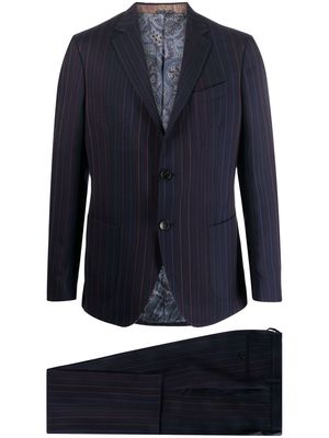 ETRO two-piece pinstripe suit - Blue