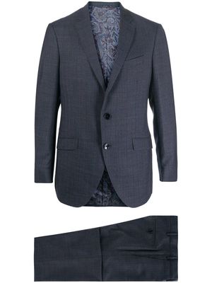 ETRO two-piece single-breasted suit - Blue