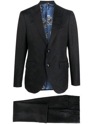 ETRO two-piece tailored suit - Black
