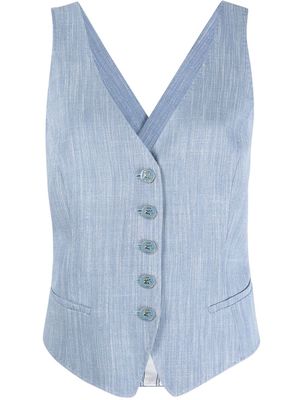 ETRO V-neck waistcoat - Blue