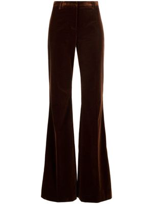 ETRO velvet flared trousers - Brown
