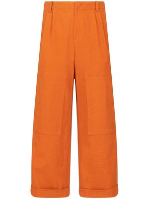 ETRO wide-leg long-length trousers - Orange
