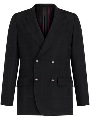 ETRO wool double-breast jacket - Black