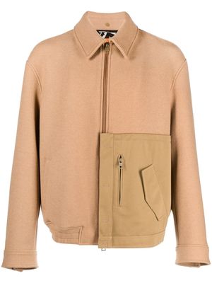 ETRO wool zipped jacket - Brown