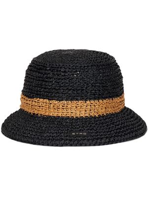 ETRO woven bucket hat - Black