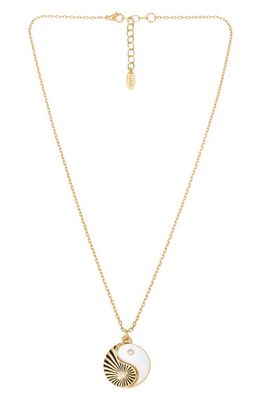 Ettika Hidden Yin Yang Pendant Necklace in Gold