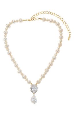 Ettika Royal Heirloom Cultured Freshwater Pearl Necklace in Gold