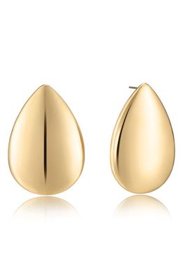 Ettika Teardrop Stud Earrings in Gold