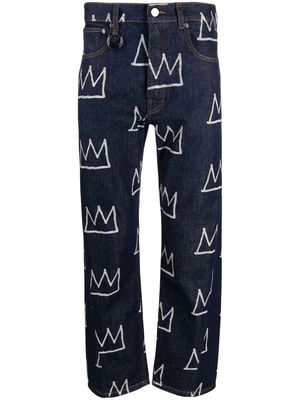 Etudes all-over crown-print trousers - Blue