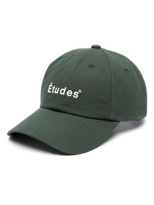 Etudes Booster logo-embroidered baseball cap - Green
