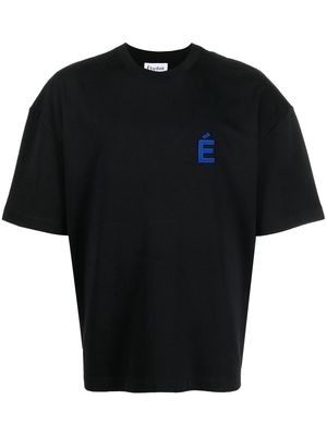 Etudes chest logo-print detail T-shirt - Black