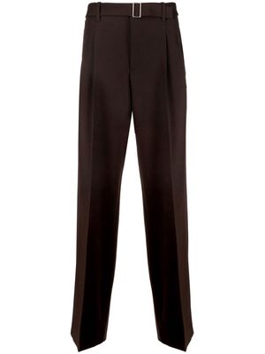 Etudes Cooper belted wool trousers - Brown