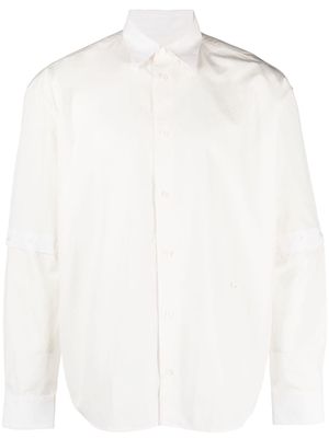 Etudes detachable-sleeve cotton shirt - White