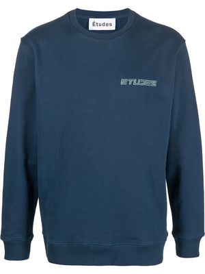 Etudes embroidered-logo sweatshirt - Blue