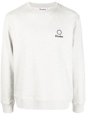 Etudes embroidered-logo sweatshirt - Grey