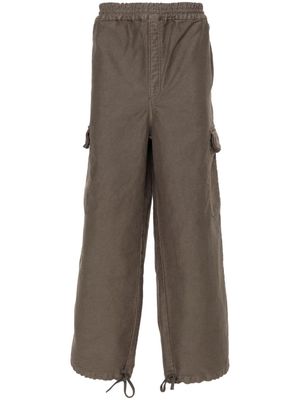 Etudes Forum Twill cotton cargo trousers - Brown