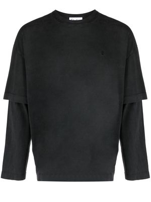 Etudes Goudron Wire organic cotton T-shirt - Black