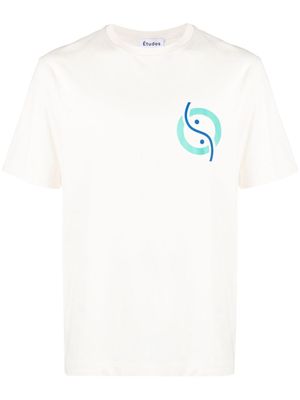 Etudes graphic-print organic cotton T-shirt - Neutrals