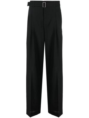 Etudes high-waisted straight-leg trousers - Black