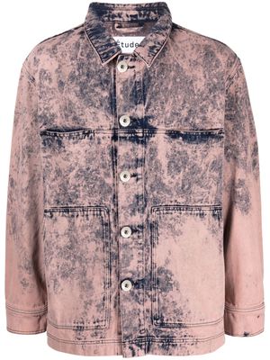 Etudes Hopper denim shirt jacket - Pink
